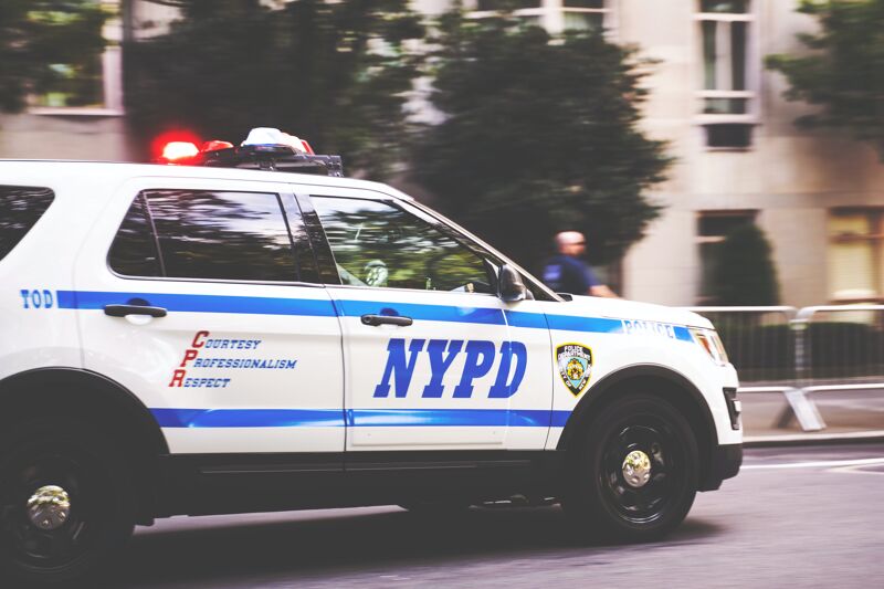 Voiture d’un fonctionnaire de police à New York Voiture d’un fonctionnaire de police à New York